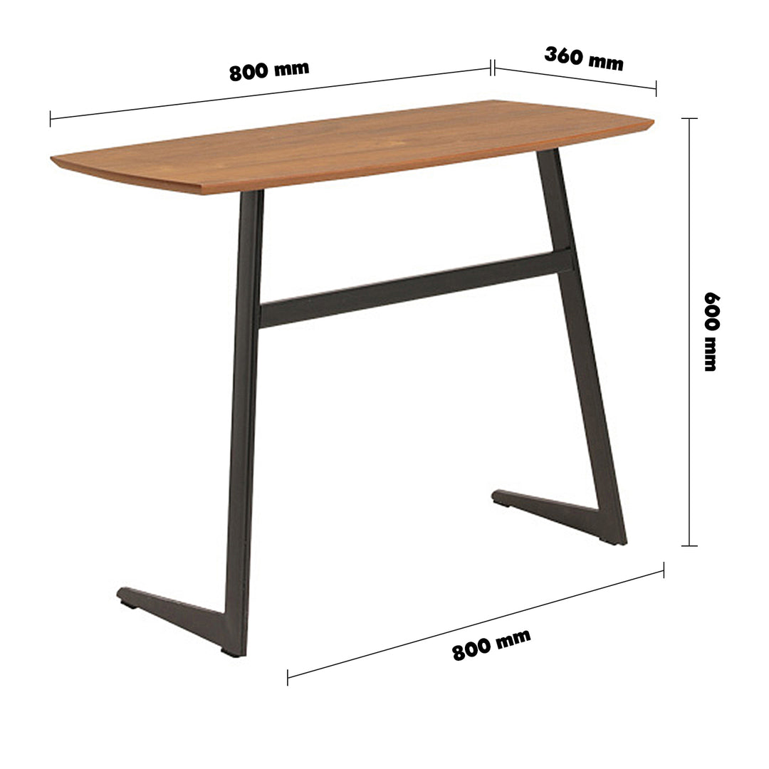 Modern Plywood Side Table IVAN WOOD L Size Chart
