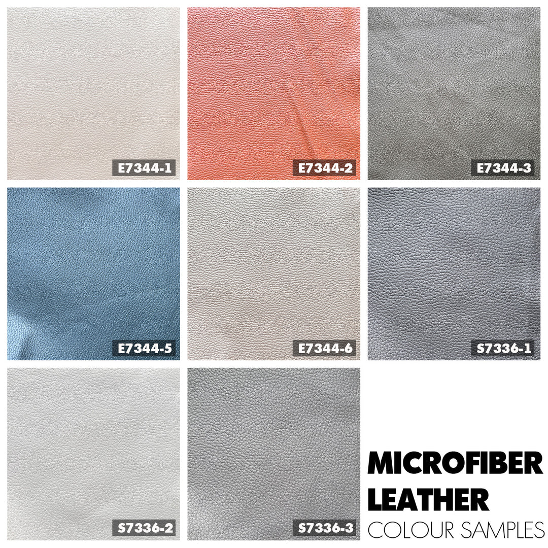 Modern Microfiber Leather 1 Seater Sofa MIRO Color Swatch