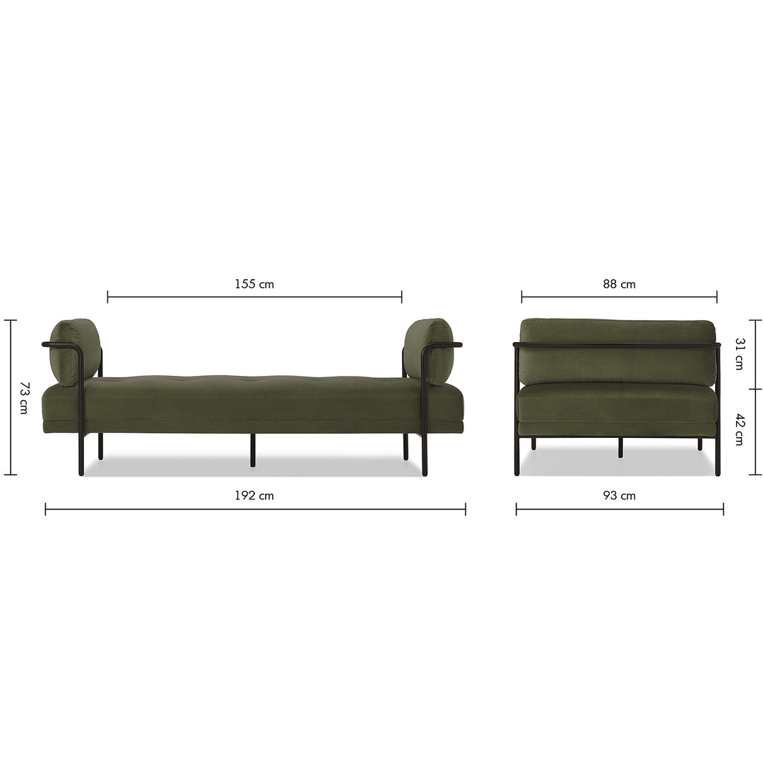 Modern Velvet Sofa Bed HARLOW Conceptual