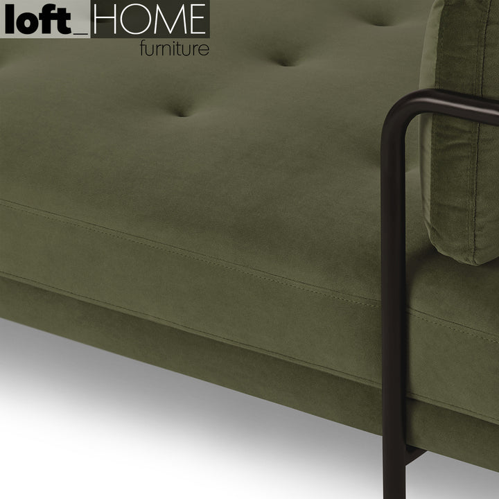 Modern Velvet Sofa Bed HARLOW Detail 1