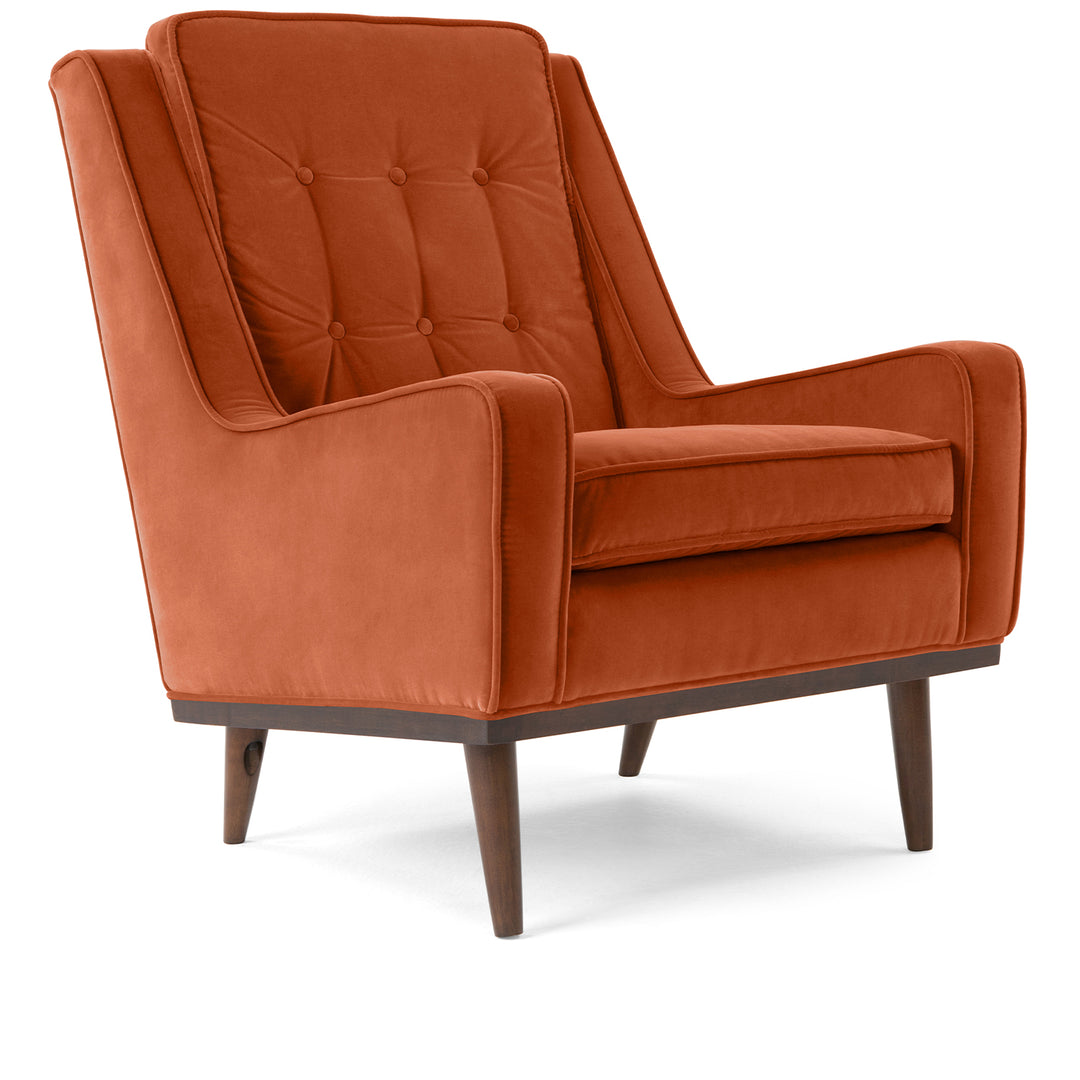 Modern Velvet 1 Seater Sofa SCOTT Detail 2