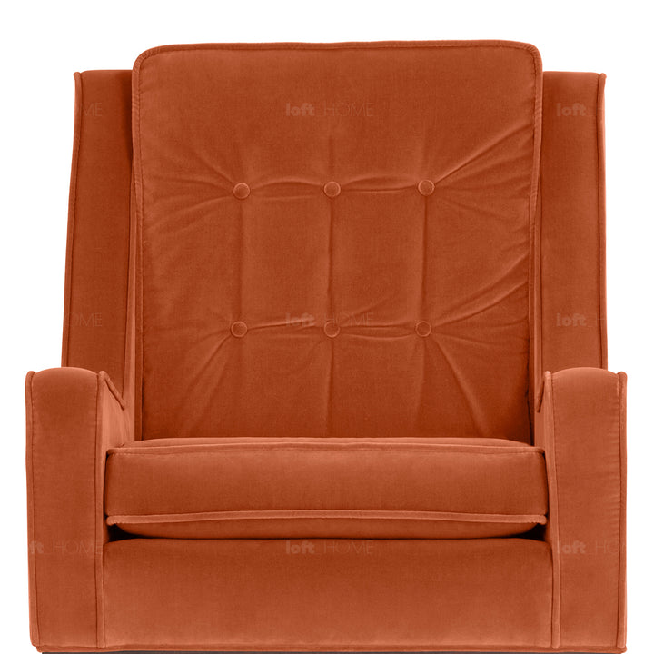 Modern Velvet 1 Seater Sofa SCOTT Detail 13