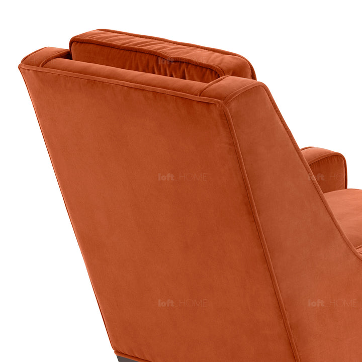 Modern Velvet 1 Seater Sofa SCOTT Detail 14
