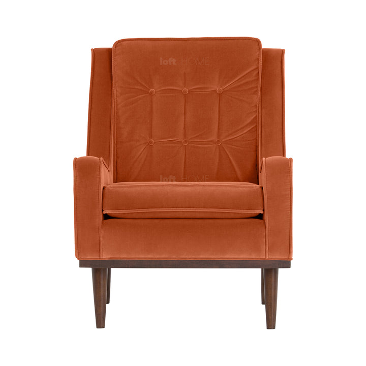 Modern Velvet 1 Seater Sofa SCOTT Detail 7