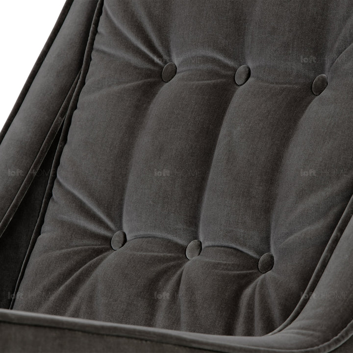 Modern velvet 1 seater sofa scott detail 27.