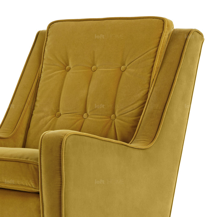 Modern Velvet 1 Seater Sofa SCOTT Detail 42