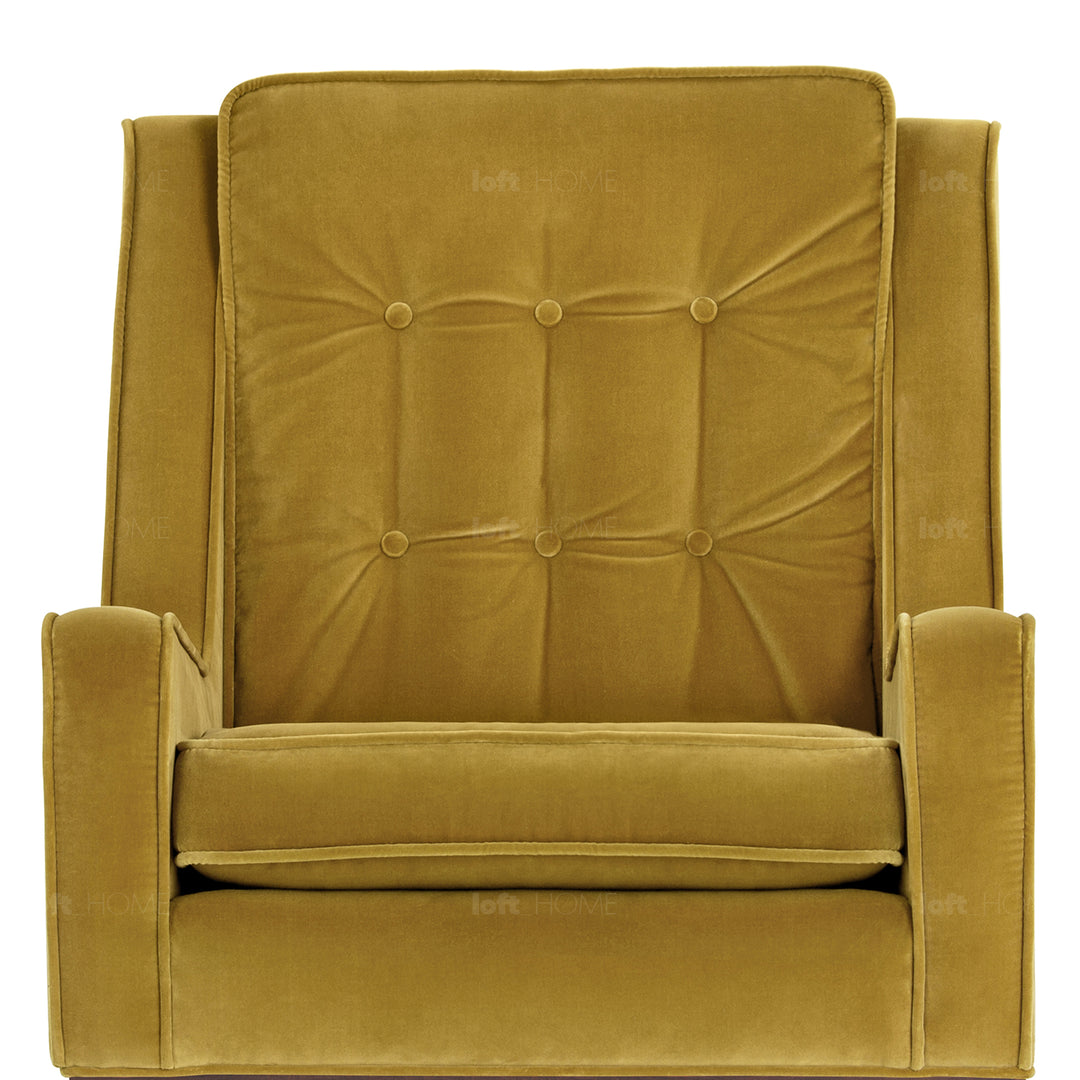 Modern Velvet 1 Seater Sofa SCOTT Detail 43