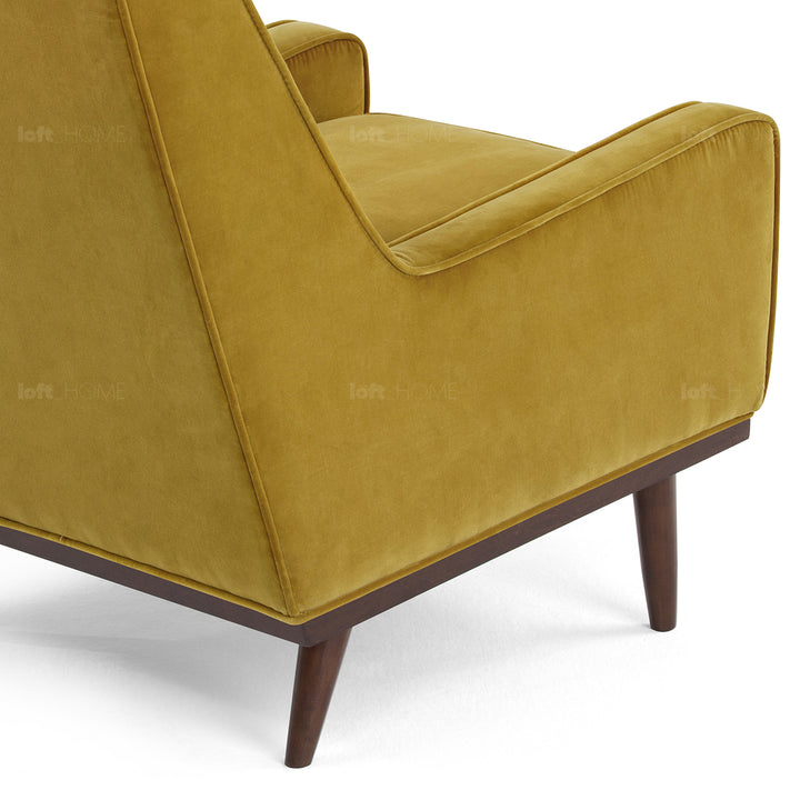 Modern Velvet 1 Seater Sofa SCOTT Detail 45