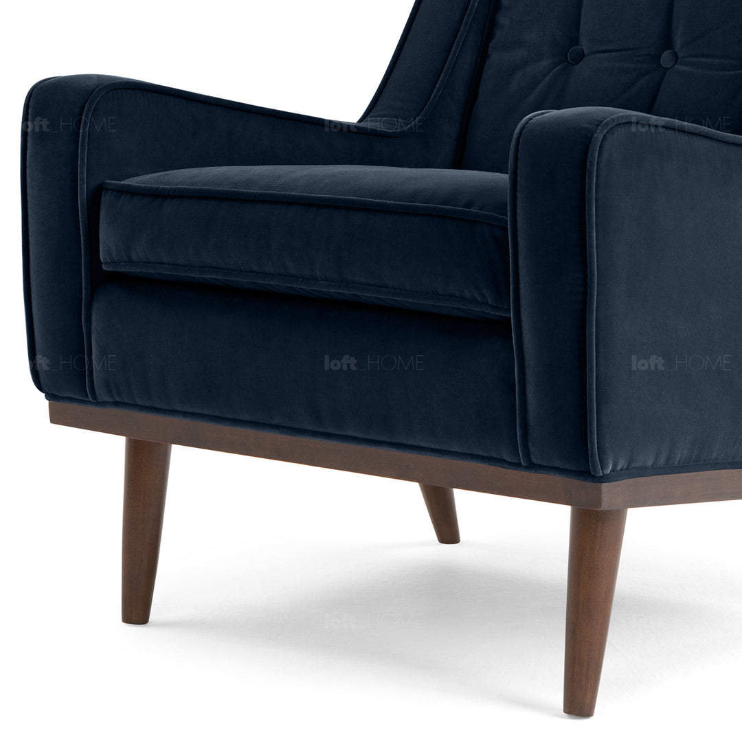 Modern Velvet 1 Seater Sofa SCOTT Detail 57