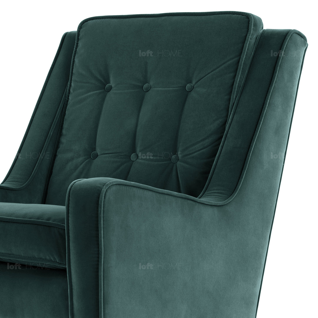 Modern Velvet 1 Seater Sofa SCOTT Detail 72