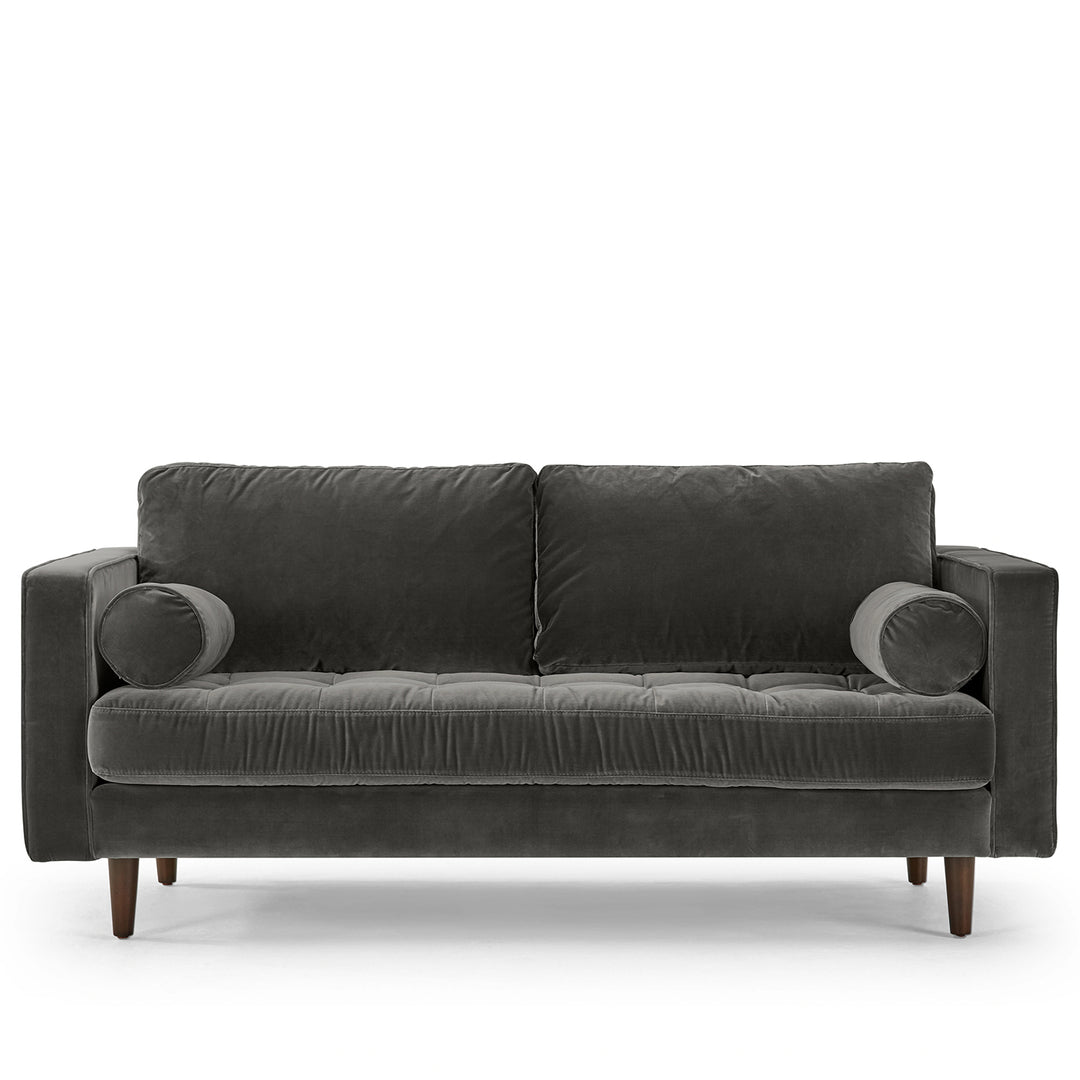 Modern velvet 2 seater sofa scott detail 3.