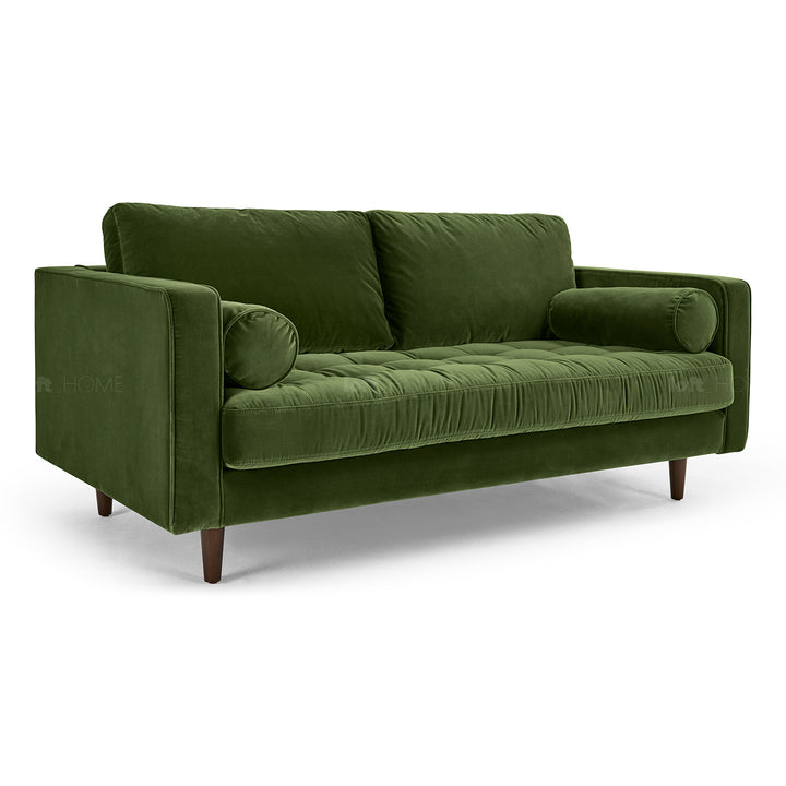 Modern Velvet 2 Seater Sofa SCOTT In-context