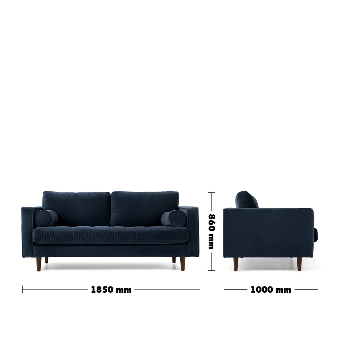 Modern Velvet 2 Seater Sofa SCOTT Detail 48