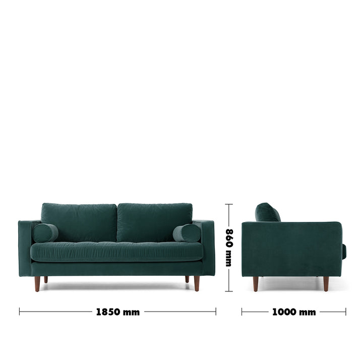 Modern Velvet 2 Seater Sofa SCOTT Detail 63