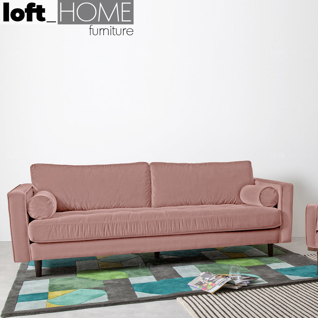 Modern Velvet 3 Seater Sofa SCOTT Detail 46