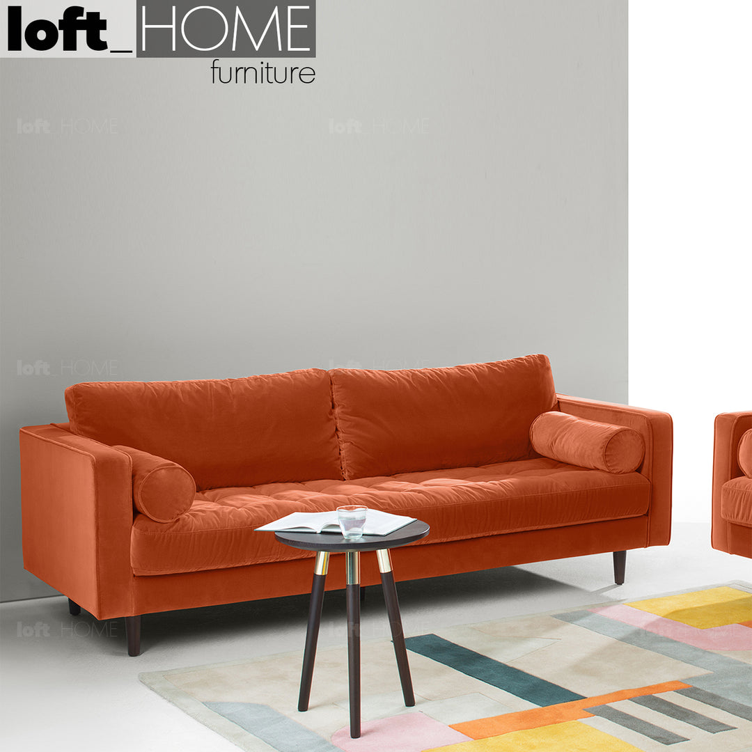 Modern Velvet 3 Seater Sofa SCOTT Detail 3