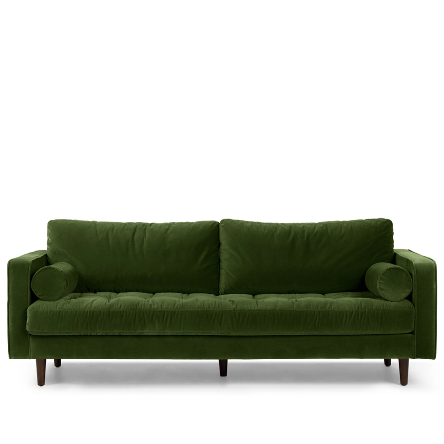 Modern Velvet 3 Seater Sofa SCOTT White Background