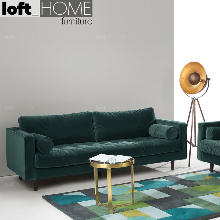 Modern Velvet 3 Seater Sofa SCOTT Detail 76