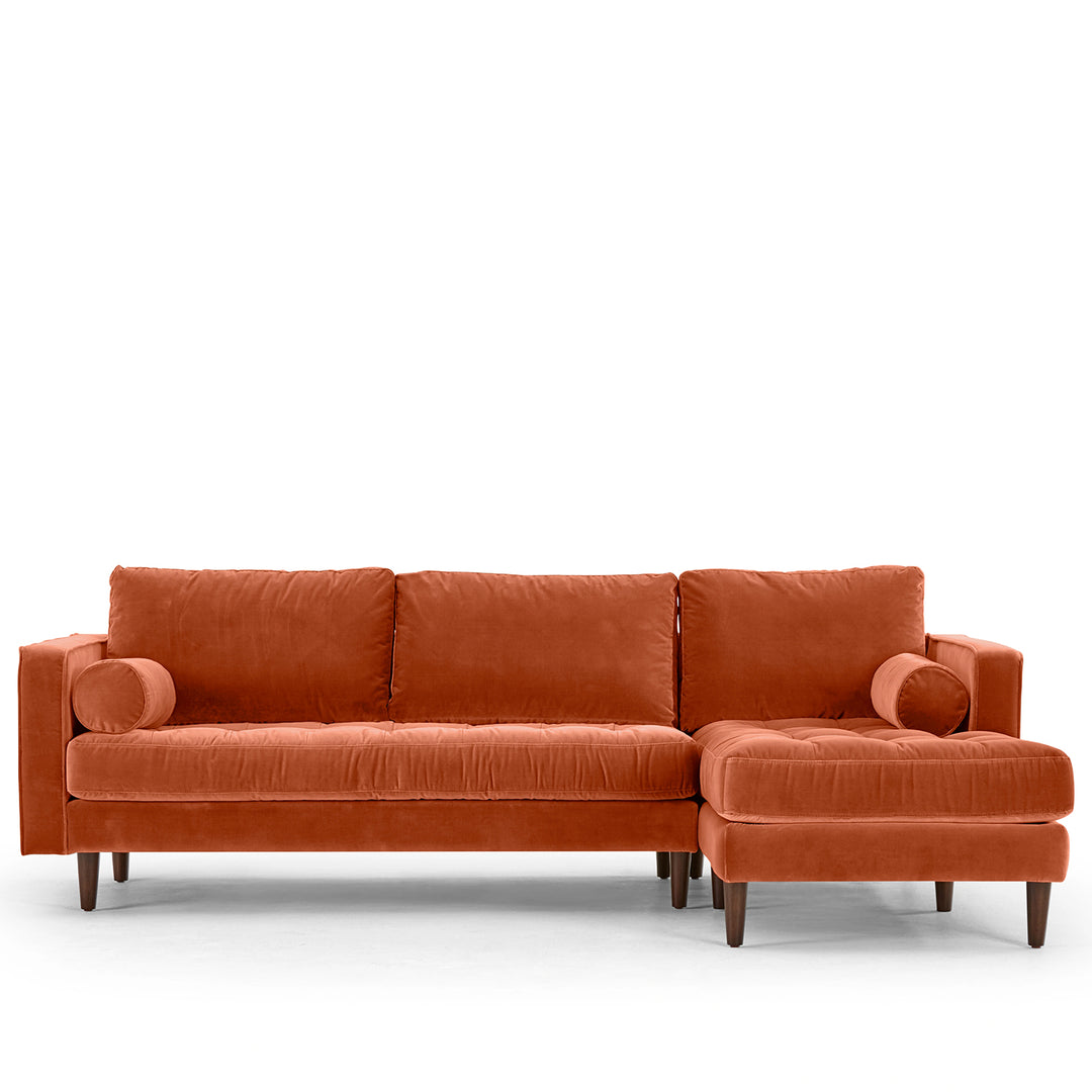 Modern Velvet Sofa L Shape SCOTT 3+L Detail 32