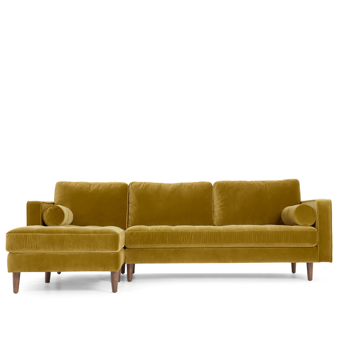 Modern Velvet Sofa L Shape SCOTT 3+L Detail 31