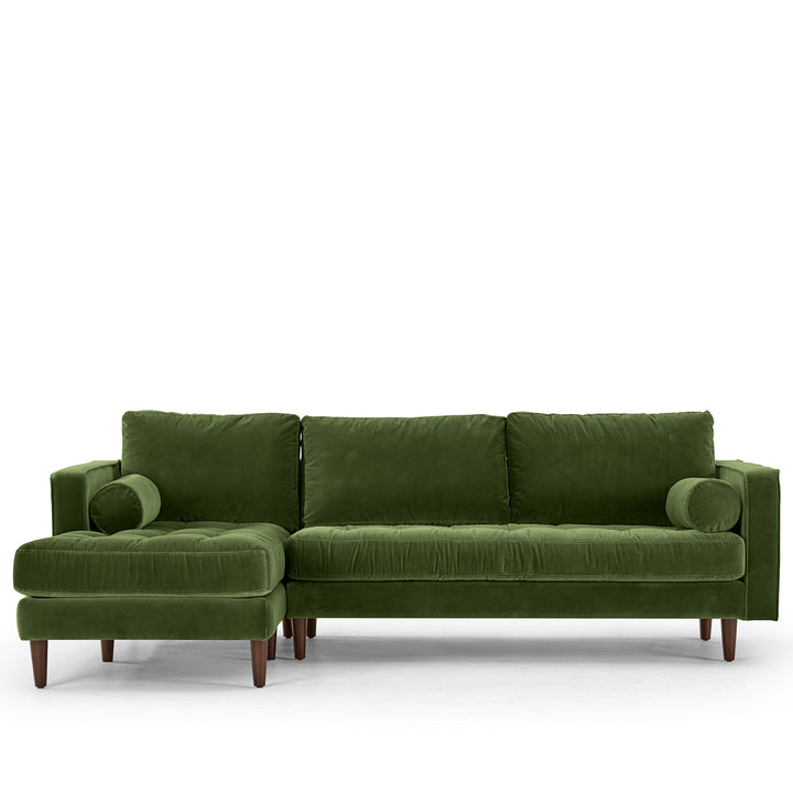 Modern Velvet Sofa L Shape SCOTT 3+L Detail 2