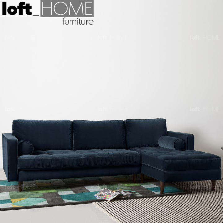 Modern Velvet Sofa L Shape SCOTT 3+L Detail 47