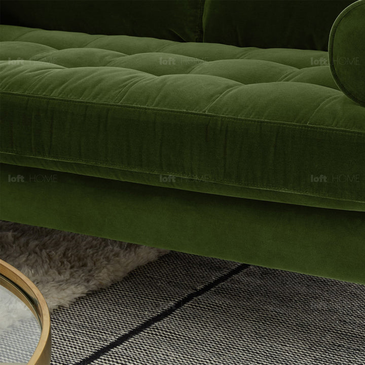 Modern Velvet L Shape Sofa SCOTT 3+3 Close-up