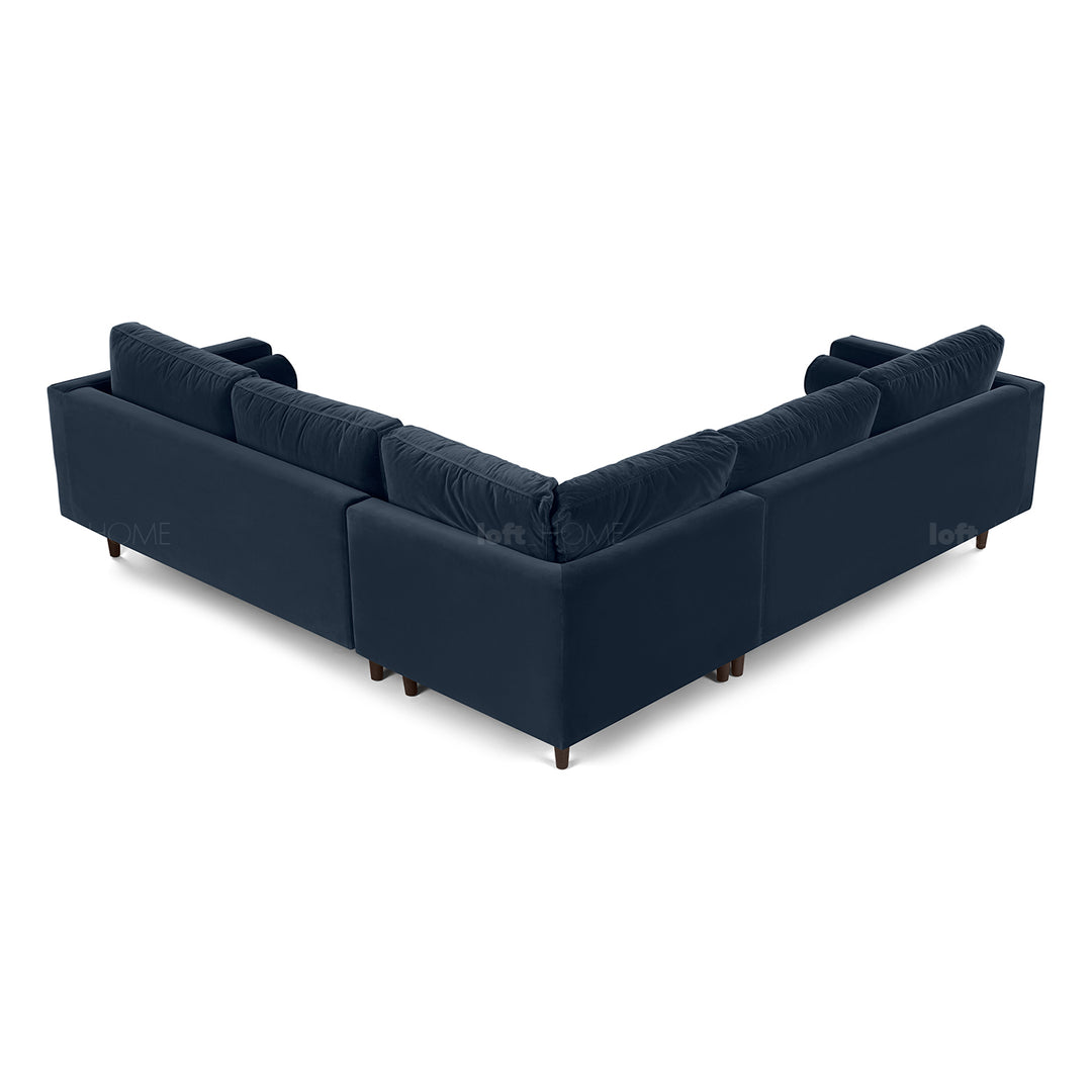 Modern Velvet L Shape Sofa SCOTT 3+3 Detail 6