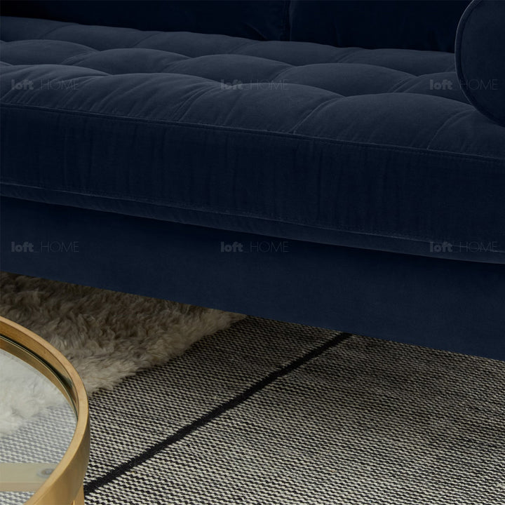 Modern Velvet L Shape Sofa SCOTT 3+3 Detail 8