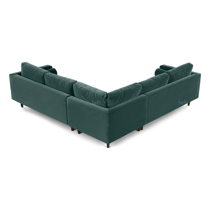 Modern Velvet L Shape Sofa SCOTT 3+3 Detail 21