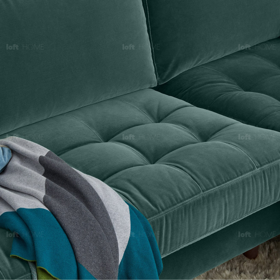 Modern Velvet L Shape Sofa SCOTT 3+3 Detail 22