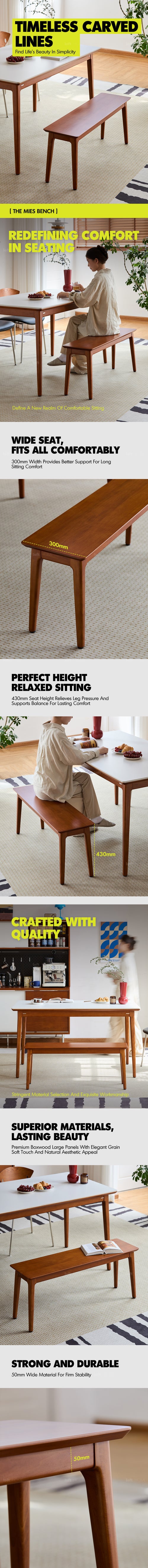 Vintage Boxwood Dining Bench MIES Good to Know Preview-1