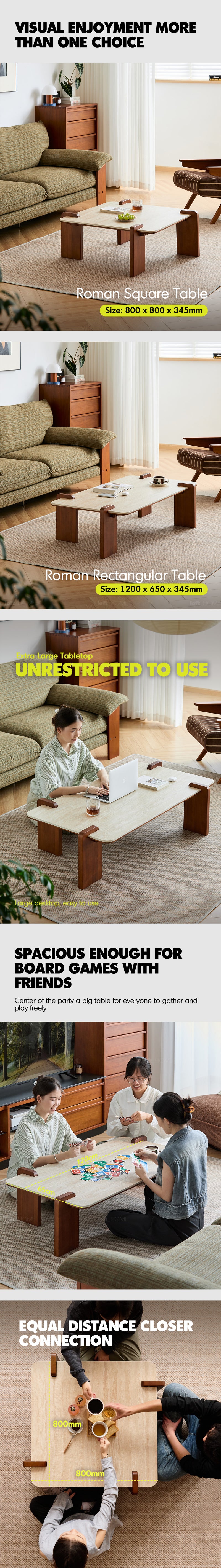 Vintage Sintered Stone Coffee Table ROMA Good to Know - 2