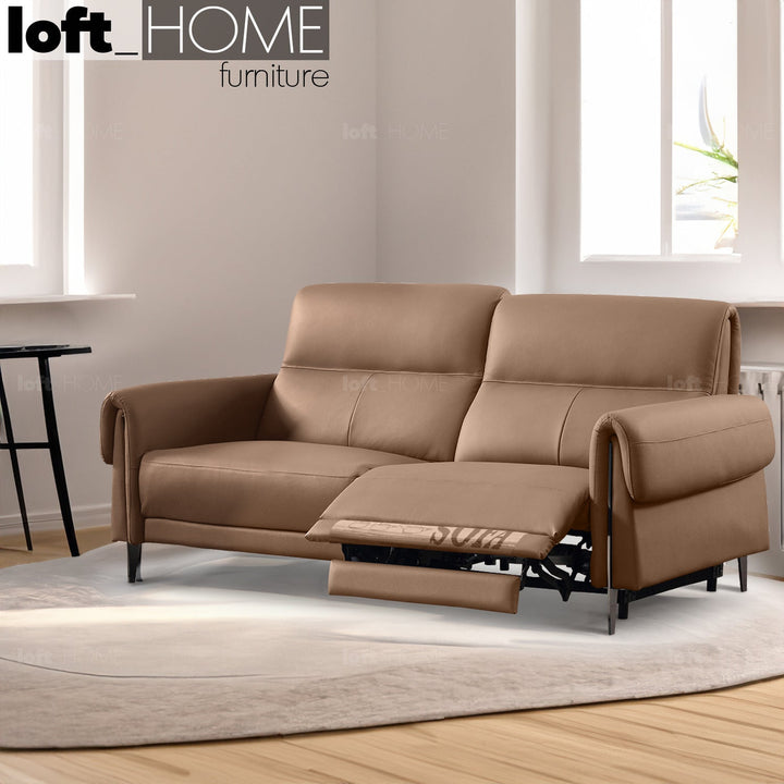 Modern genuine leather electric recliner sofa 2 seater cheers primary product view.