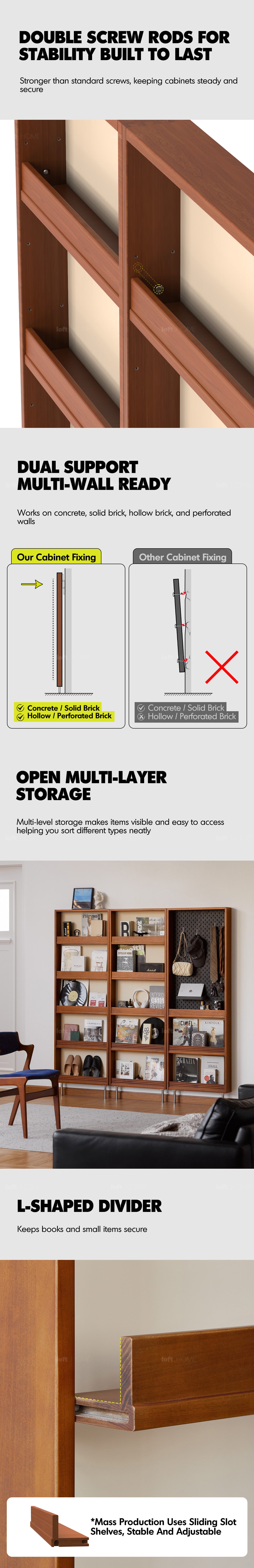 Bauhaus Boxwood Wall Shelf Bookshelf SLIMO More Details and Instruction_5