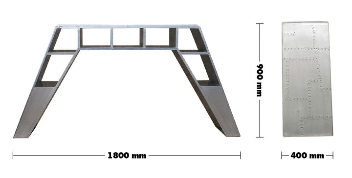 Industrial Aluminium Study Table AIRCRAFT Size Chart
