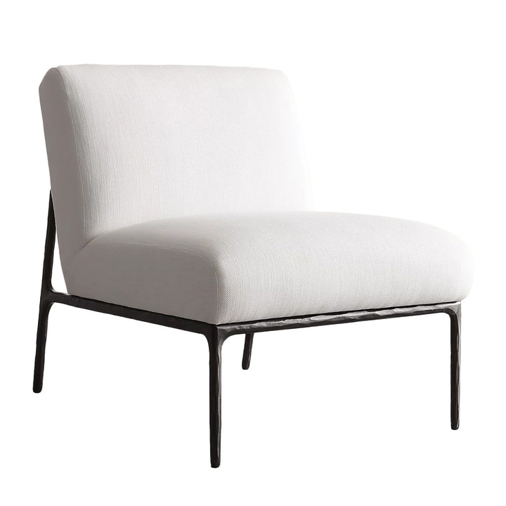Modern Fabric 1 Seater Sofa THADDEUS ARMLESS Detail 1