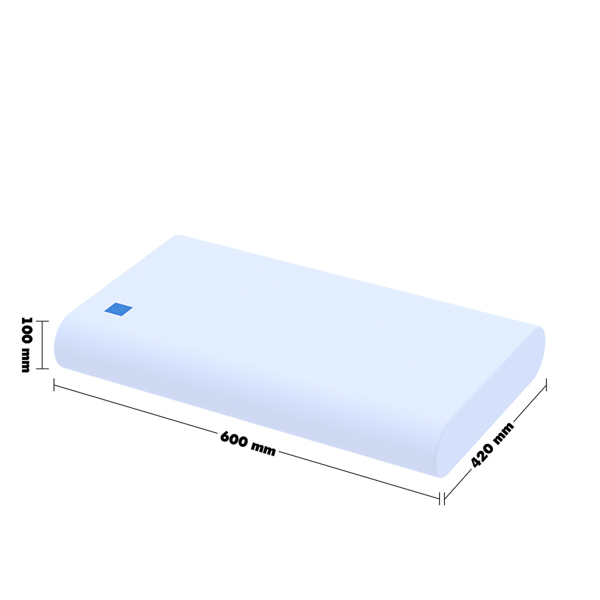 10cm gel memory foam pillow bluebox n2 size charts.