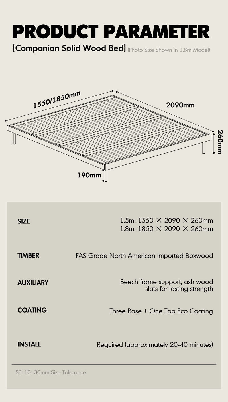 Bauhaus Boxwood Platform Bed CAMPAN More Details and Instruction_12