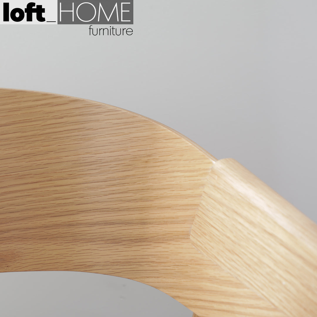 Scandinavian wood dining chair simone conceptual design.