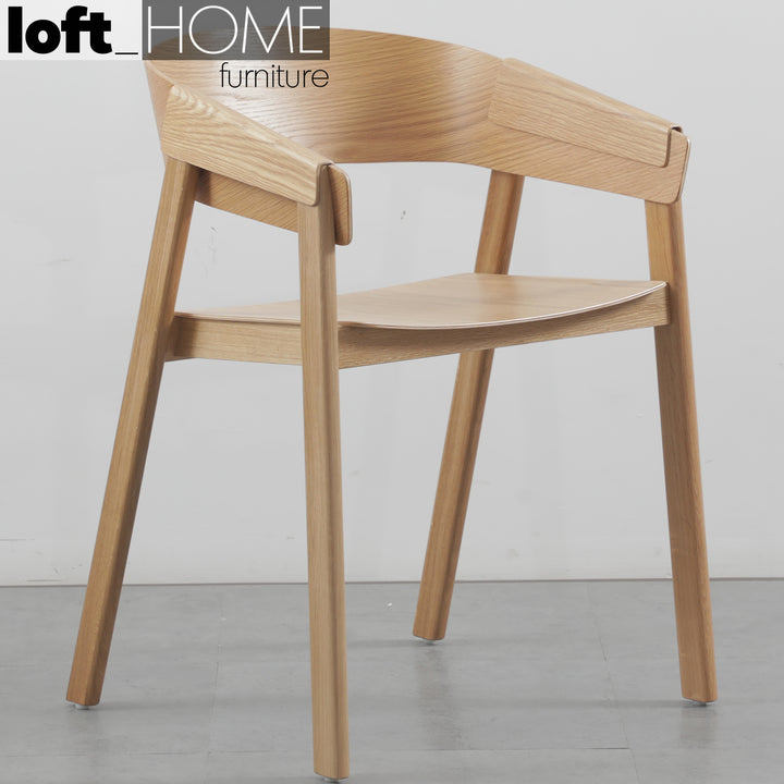 Scandinavian wood dining chair simone color swatches.