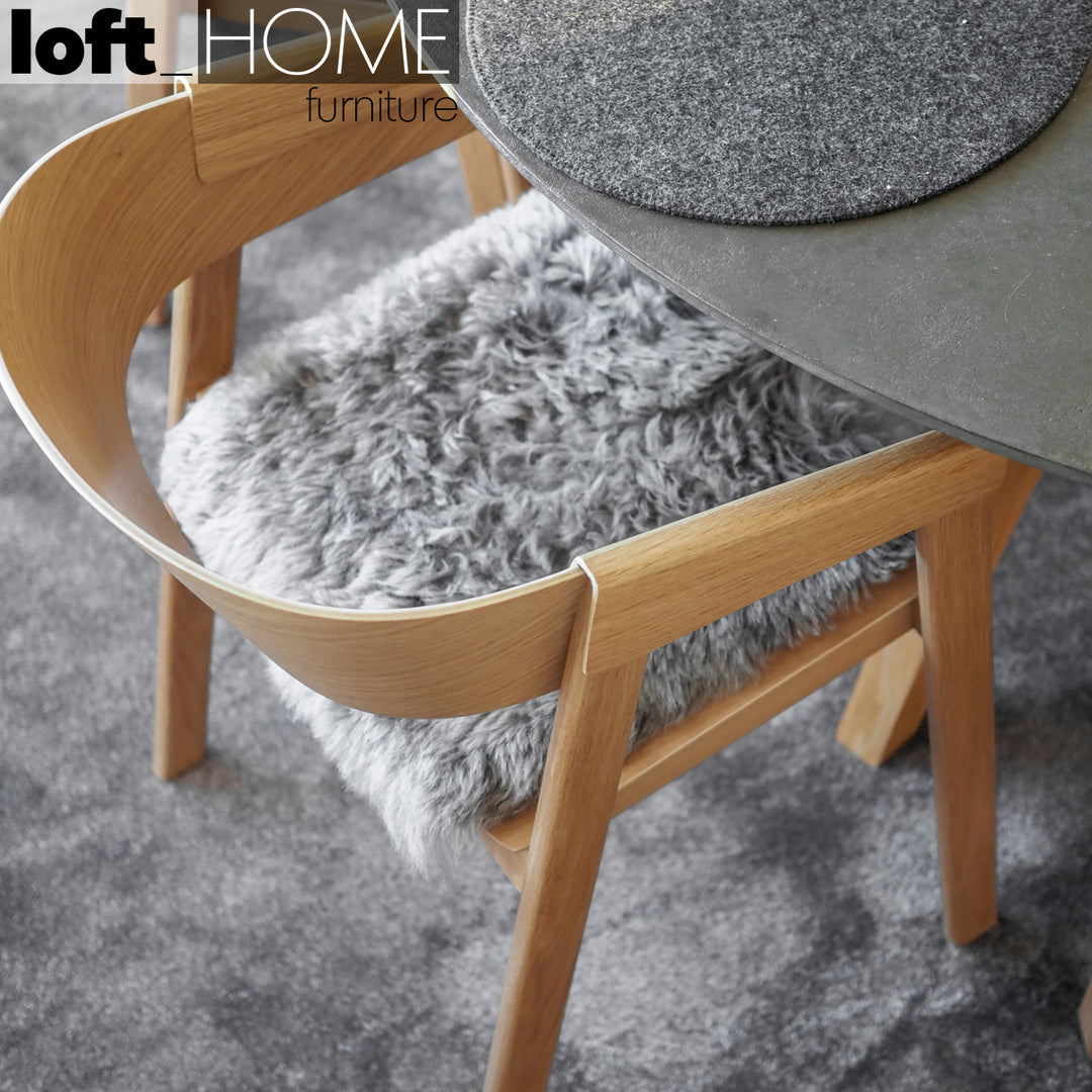 Scandinavian wood dining chair simone material variants.