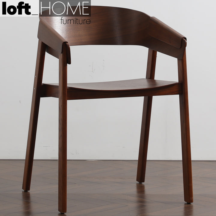 Scandinavian wood dining chair simone detail 1.