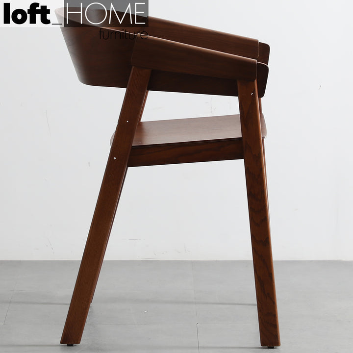 Scandinavian wood dining chair simone detail 5.