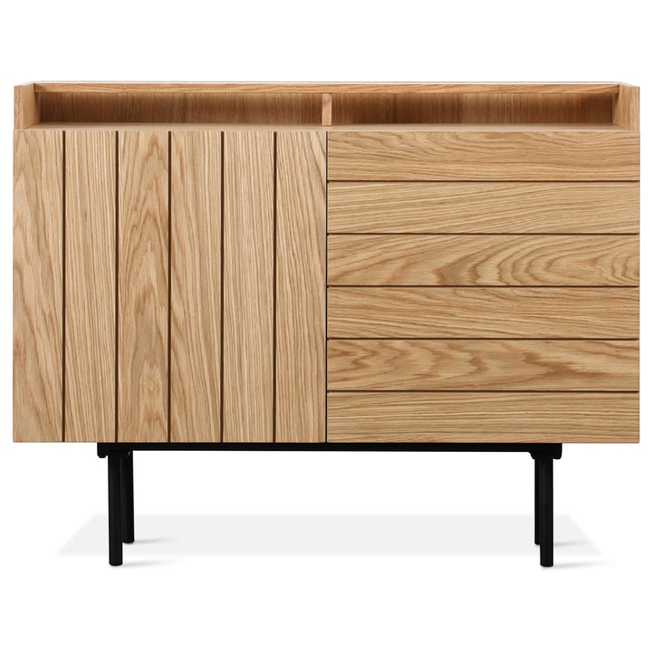 Scandinavian Wood Drawer Cabinet LUMI S White Background