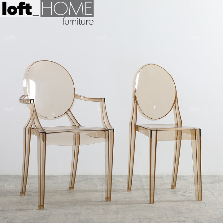 Scandinavian Plastic Dining Chair GHOST LOU Still Life