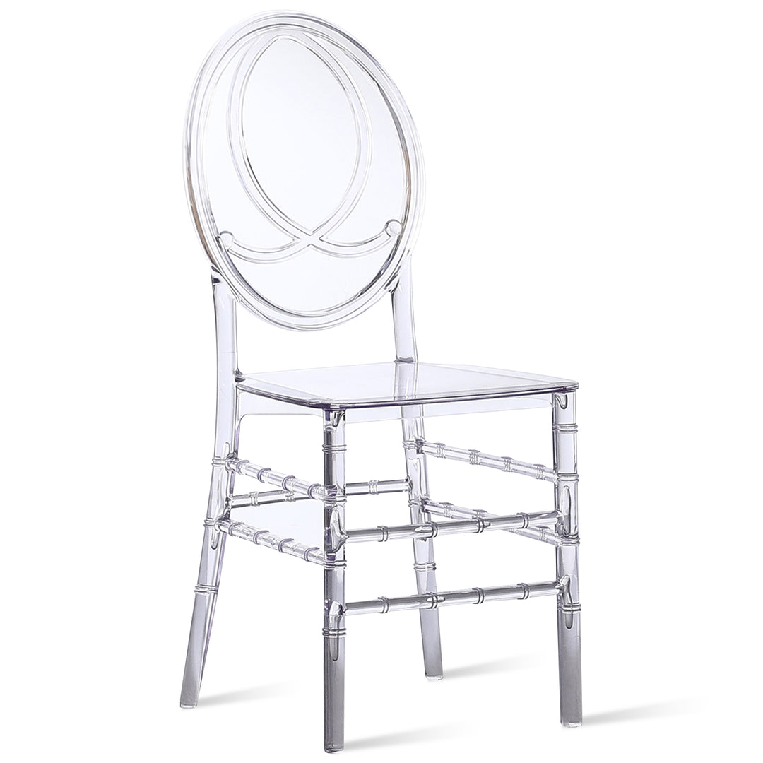 Scandinavian Plastic Dining Chair ISA White Background