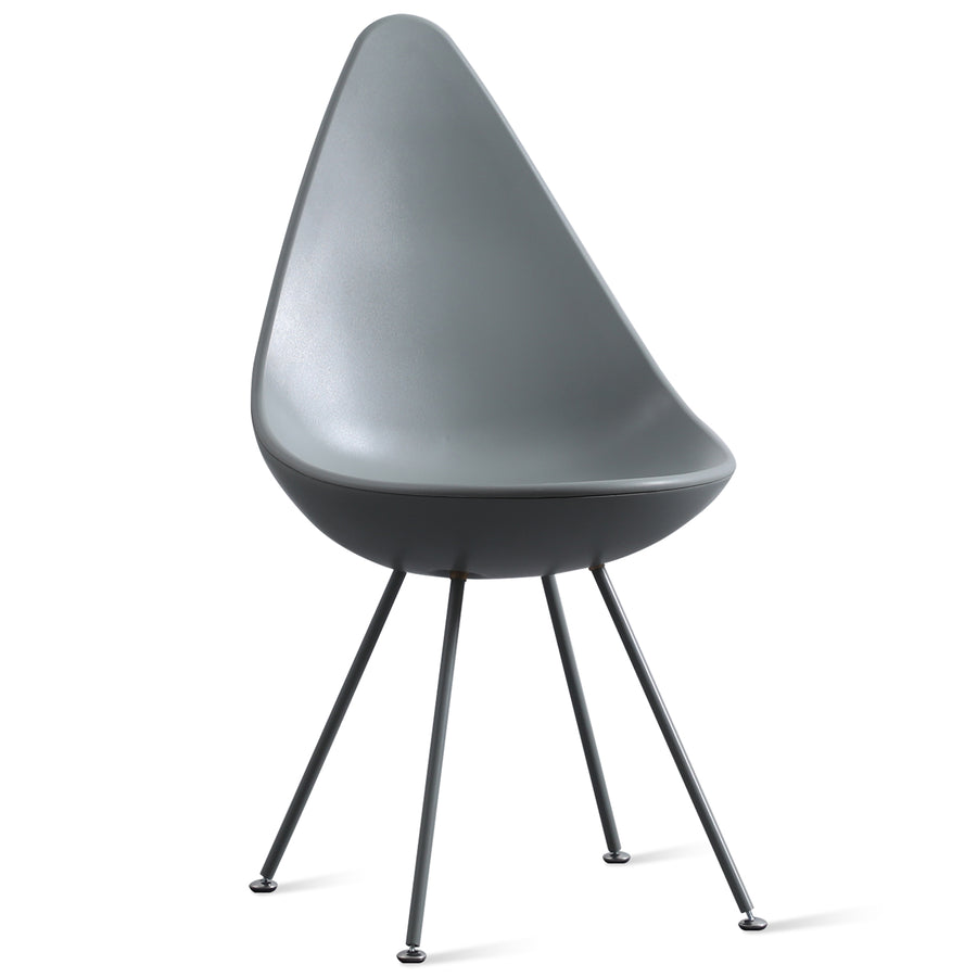 Scandinavian Plastic Dining Chair DEWY White Background