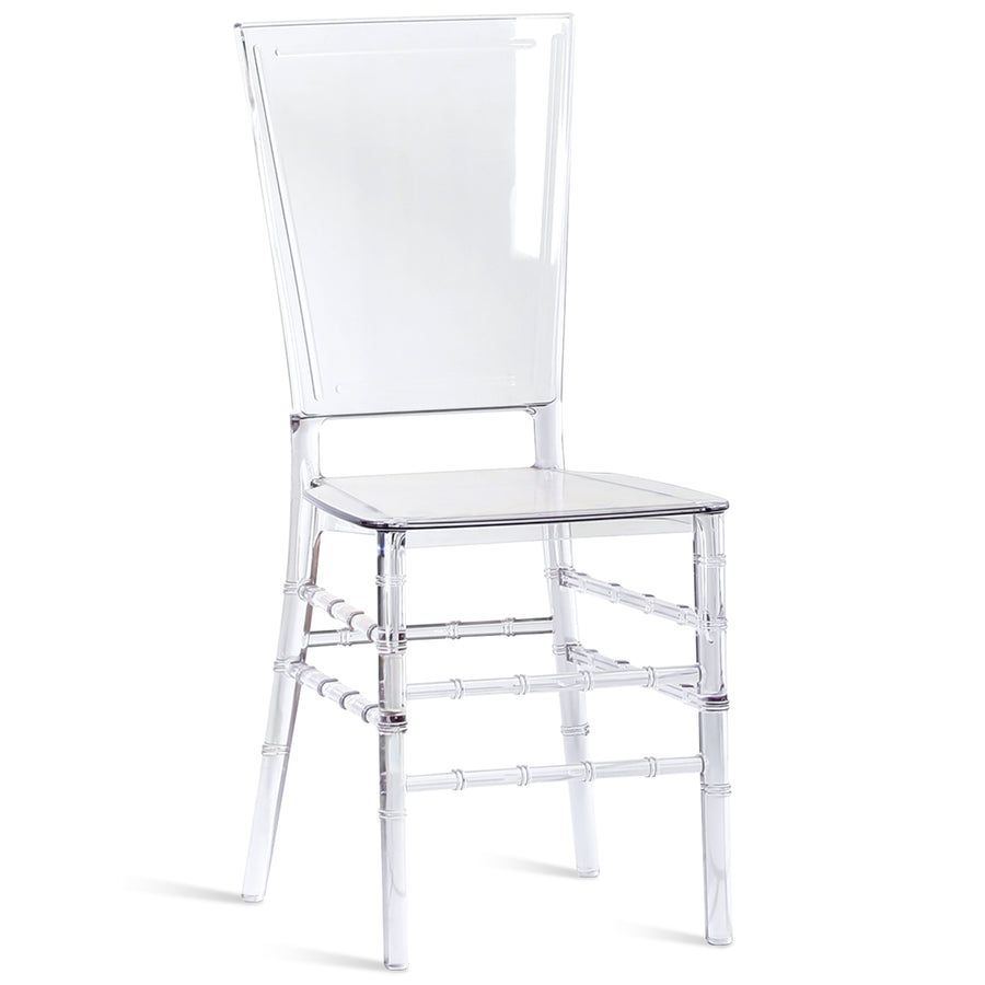 Scandinavian Plastic Dining Chair LOTTA White Background