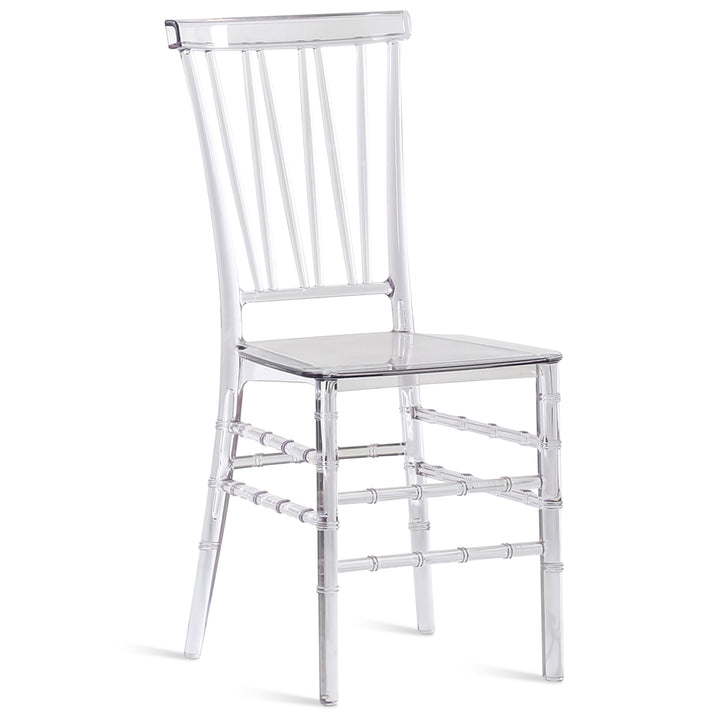 Scandinavian Plastic Dining Chair MIA White Background